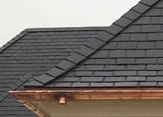 new england slate roof closeup